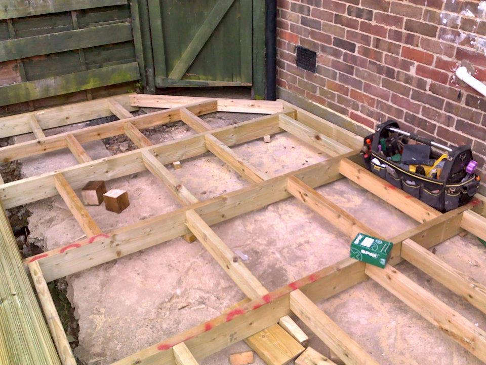 Decking in construction